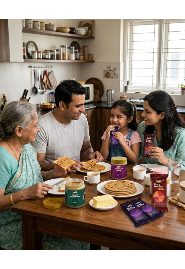 <h4 style="margin: 0;">The Everyday Family Box</h4> <span>Save <strong>₹118</strong></span>